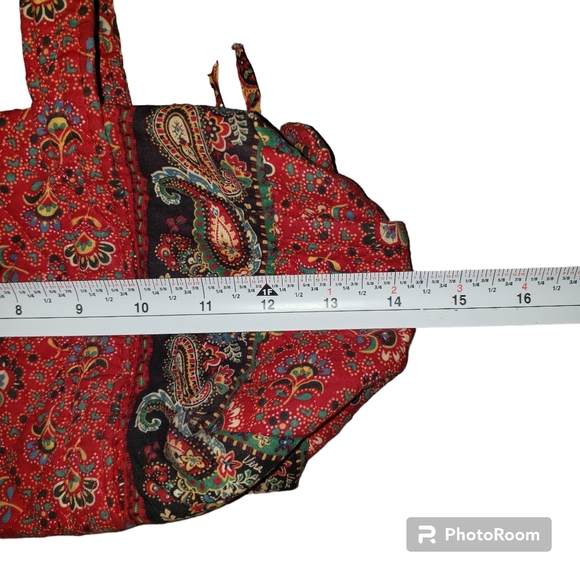 Retired! Vintage Vera Bradley Collette Red Duffle Bag and Matching Wallet - Picture 13 of 16